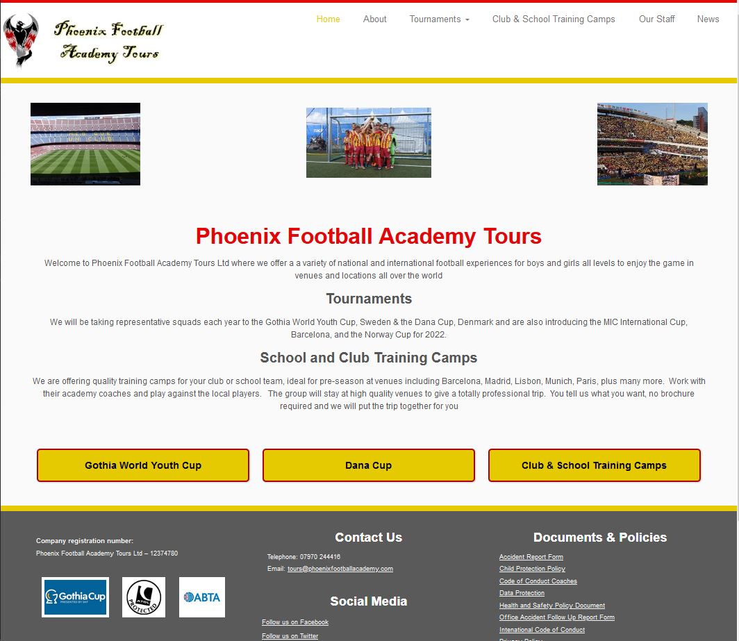 Phoenix Football Academy Tours